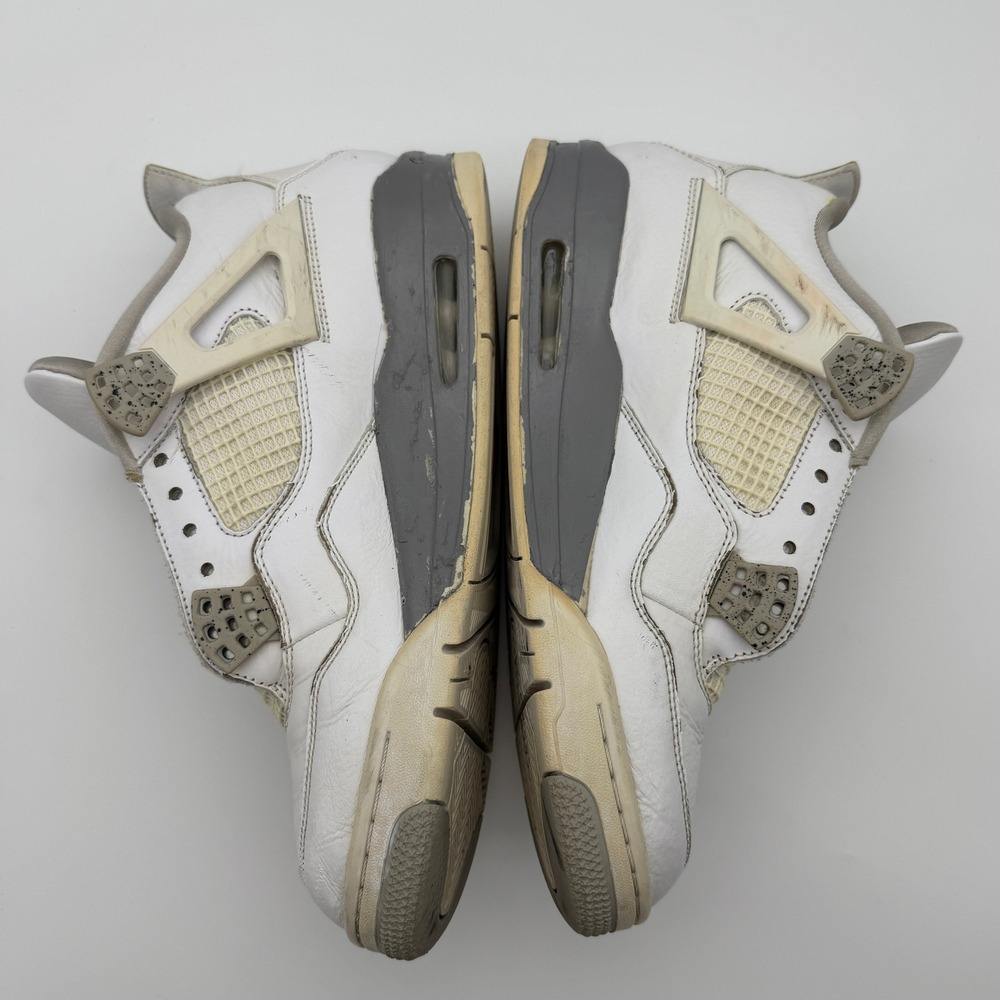 Nike Air Jordan 4 Retro White Oreo Cement Mens Size 10 Shoes Sneakers - Picture 3 of 6